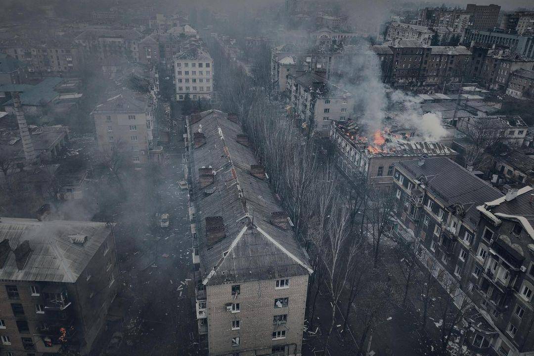 Униищожен от руските терористи украински град